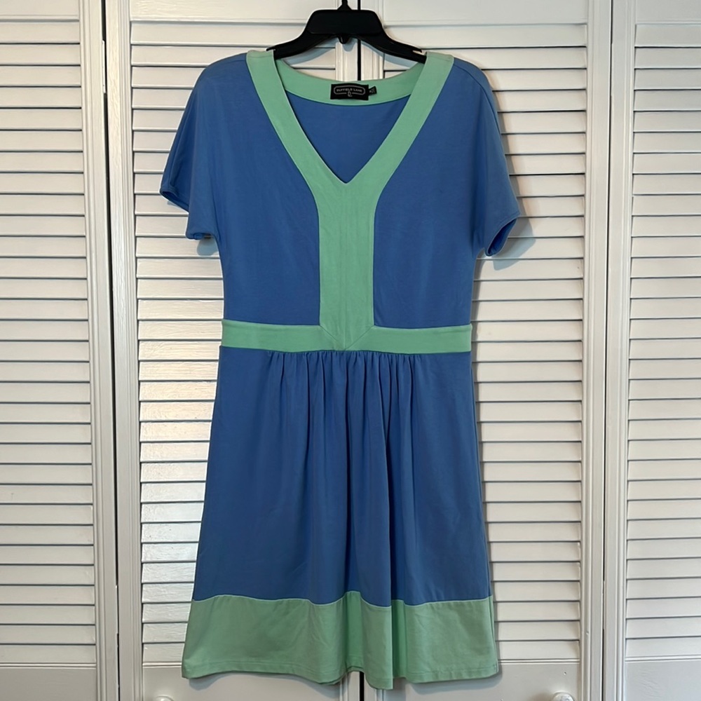 Duffield Lane Dress - green/blue